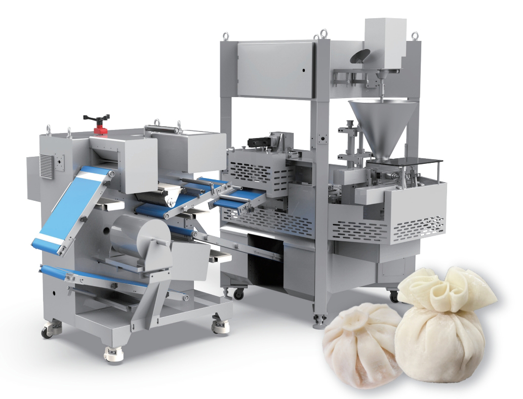 2 Rows Steamed Bun Momo Making Machine