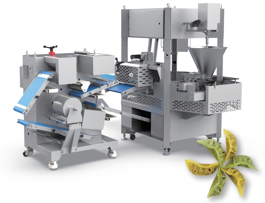 2/3 Rows Steamed Fried Dumpling Making Machine